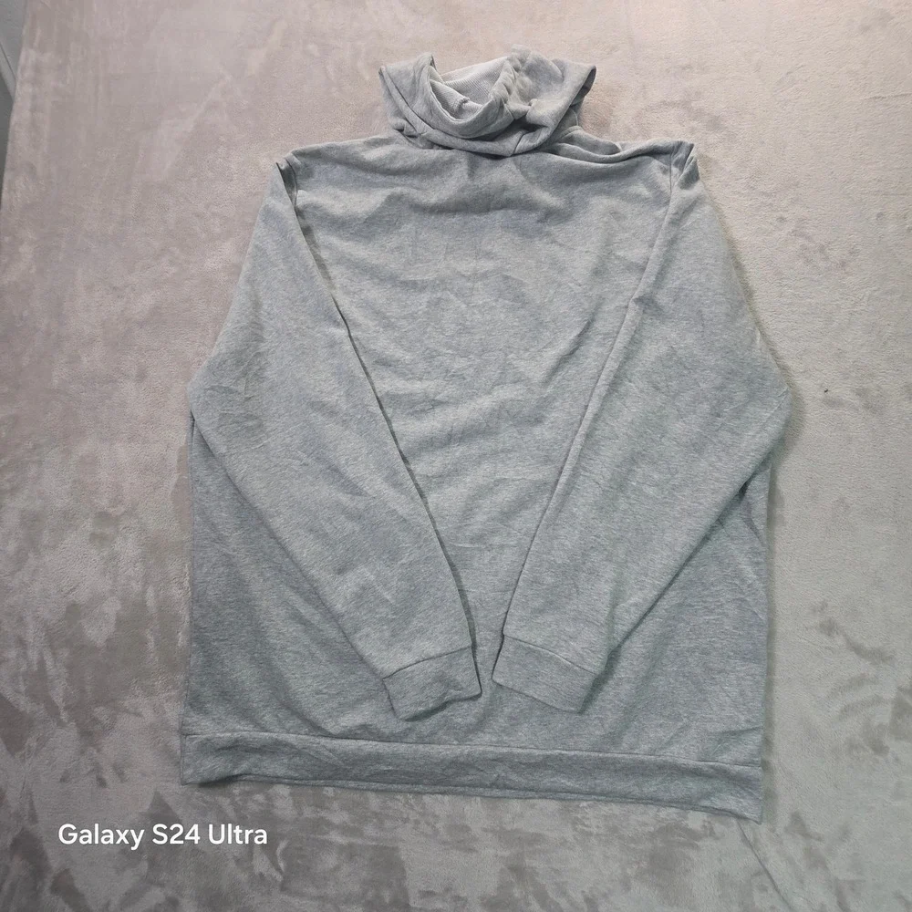 Nike Dri-FIT Hoodie Mens 2XL Tall Gray Standard Fit Pullover CZ6374-063